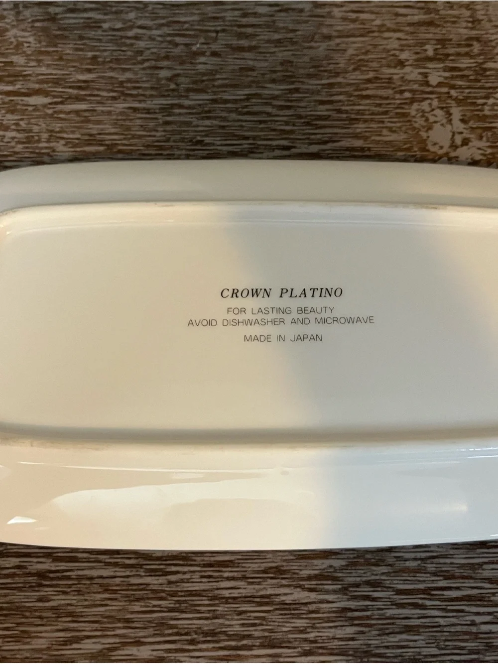Crown Platino pattern by Yamaka Tureen and Butter Dish
